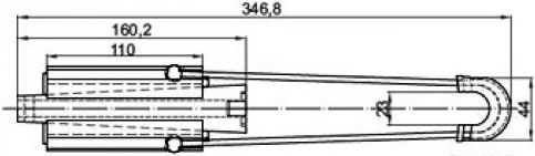 Структурная схема клинового зажима РА-1000