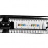 Патч-панель 19" UTP 24 порта RJ-45, категория 5e, Dual IDC (экранированная) 