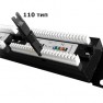 Патч-панель 19" UTP 24 порта RJ-45, категория 5e, Dual IDC (экранированная) 