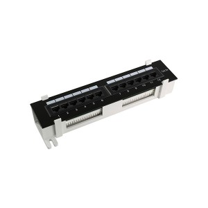 Патч-панель настенная, 12 портов RJ-45, категория 5е