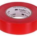 7100080341 Temflex 1300, красная, универсальная изоляционная лента, 19мм х 20м х 0,13мм