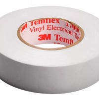 7100080344 Temflex 1300, белая, универсальная изоляционная лента, 19мм х 20м х0,13мм