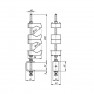 Крепление для коаксиального кабеля 16/40х2 (FIMO UXC 2x40 (6015720240))