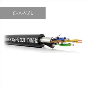 C5-F/U-24/1HOUT - кабель витая пара, BASIC Solution, 5е категория, для наружных работ, всепогодный, F/UTP, 4 пары, 100 Мгц