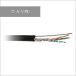 C5-UTP4205-OUTDR-2SW - кабель витая пара, для наружных работ, 5е категория, монтажный, UTP, 4 пары, 100 Мгц