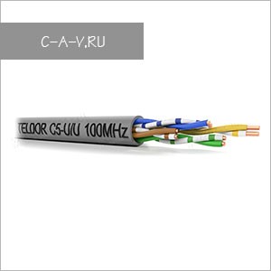 C5-U/U-24/1H - кабель витая пара, BASIC Solution, 5е категория, монтажный, U/UTP, 4 пары, 100 Мгц