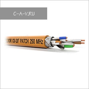 C6-S/F-26/7FRPVC - кабель витая пара, GIGA Solution, 6 категория, эластичный патч, S/FTP, 4 пары, 250 Мгц