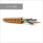 C6A-U/F-26/7FRPVC - кабель витая пара, GIGA-STAR Solution, 6a категория, эластичный патч, U/FTP, 4 пары, 500 Мгц