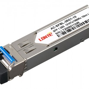 SFP WDM 1.25G Tx1310/Rx1550 10km LC DDM