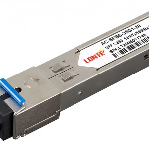 SFP WDM 1.25G Tx1310/Rx1550 20km SC DDM