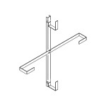 Кронштейн для подвески муфты и запаса кабеля УПМК-1Н-3В-2Л-800×800×100